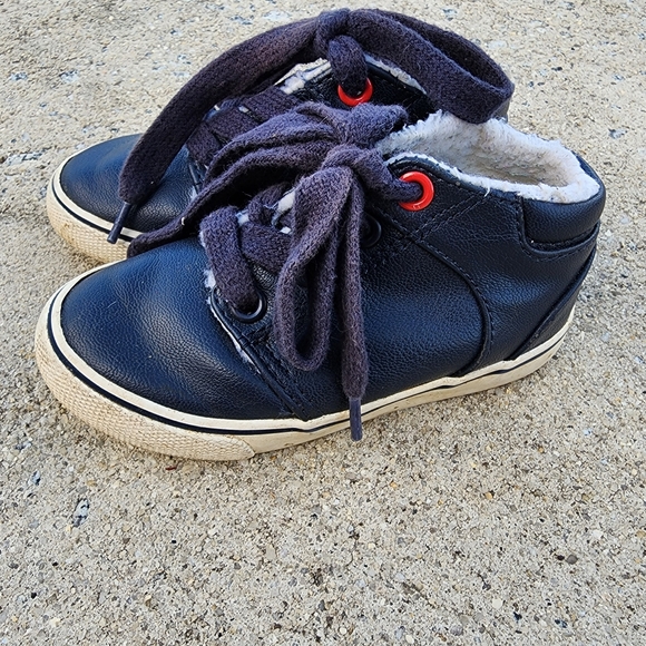 Cat & Jack toddler boys navy shoes size 7 - Picture 4 of 5